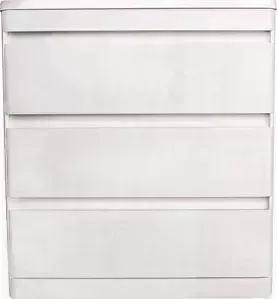 Тумба с раковиной Style line с Атлантика Люкс 80 3 ящика, бетон крем (2000949234373, 2000949224534)
