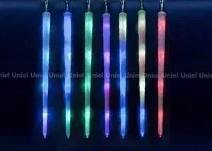 Светодиодный занавес фигурный UNIEL ULD-E3005-210/DTK RGB IP44 FROSTED ICICLE