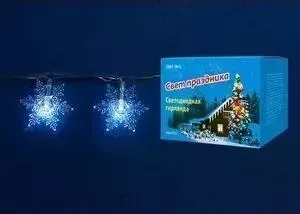 Гирлянда UNIEL ULD-S0700-050/DTA WHITE IP20 SNOWFLAKES-2