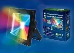 Прожектор светодиодный UNIEL ULF-S01-50W/RGB/RC IP65 110-240B