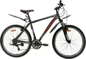 Велосипед Nameless 26" S6200, серый/красный, 19" (2020)