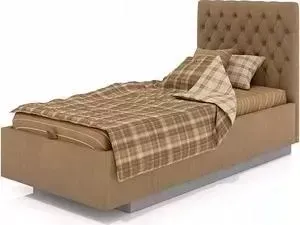 Кровать СКАНД-МЕБЕЛЬ Сити 90 коричневая