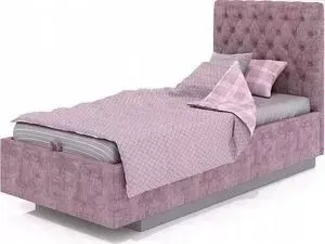 Кровать СКАНД-МЕБЕЛЬ Сити 90 розовая