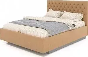 Кровать СКАНД-МЕБЕЛЬ Сити 160 бежевая