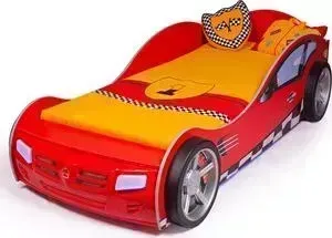 Кровать ABC-KING -машина Formula 160x90 красная
