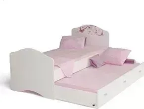 Кровать ABC-KING -классика Фея с рисунком без страз 190x90 без ящика и матраса
