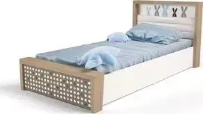 Кровать ABC-KING Mix bunny №5 подъемный механизм голубой 160х90