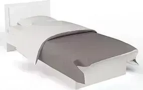Кровать ABC-KING -классика Extreme белая кожа 190x90 без ящика