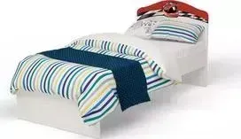 Кровать ABC-KING -классика La-Man с рисунком 160x90 без ящика красный