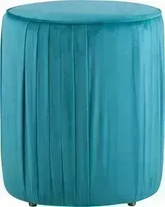 Пуф Stool Group Мира малый вельвет бирюзовый Emera SLIM HLR-62