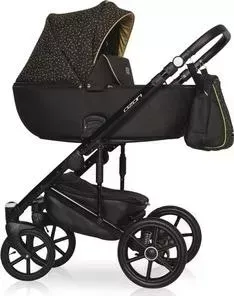 Коляска 2 в 1 Riko Basic 2 в 1 OZON Pro 12 чёрный-коричневый