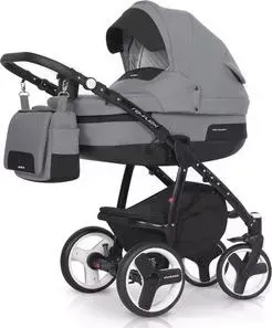 Коляска 2 в 1 Riko 2 в 1 RE-FLEX 06 Graphite (темно-серый)