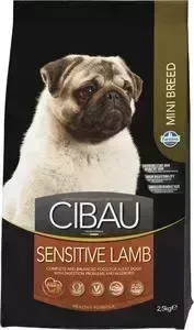 Сухой корм Farmina CIBAU Sensitive Lamb Mini c ягненком для взрослых собак мелких пород 2,5кг