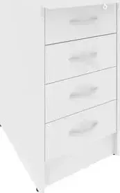 Тумба RIVA приставная c фолдингом А.ТП-4.1 F белый 41,2x60x75