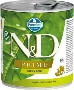Консервы Farmina ND Adult Dog Boar Apple с мясом кабана и яблоком для взрослых собак 285г