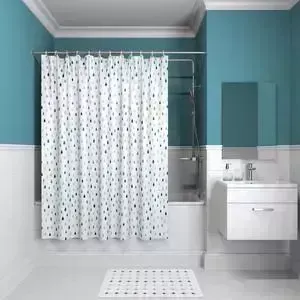 Штора для ванной IDDIS Promo 180x180, бело-синий (P14P118i11)