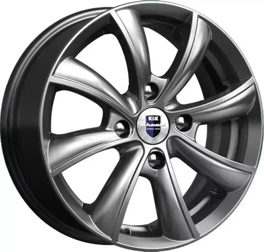 Диск автомобильный КиК Бриз (КС619)5,5\R14 4*100 ET45d67,1Дарк платинум[] 5,5//R14