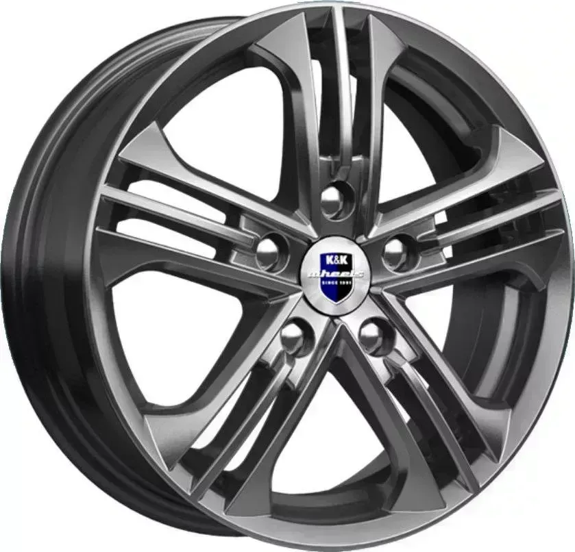 Диск автомобильный КиК Trinity-оригинал (КС615)6,0\R15 5*108 ET50d63,35Дарк платинум[] 6,0//R15
