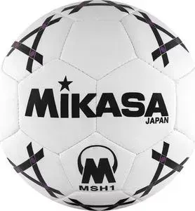 Мяч гандбольный MIKASA MSH 1, синт.кожа, р. 1, бело-черно-фиолетовый