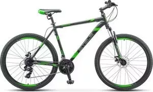 Велосипед STELS Navigator 700 MD 27.5 F010 (2019) 17.5 черный/зеленый - MD " " Чёрный/зелёный