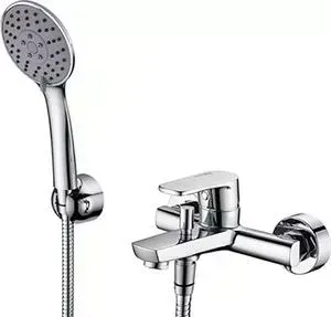 Смеситель для ванны Wasserkraft Dill 6100 хром, с коротким изливом (6101)