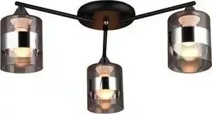 Люстра Imex потолочная MD.0877-3-S BK+CH 3*60Вт E27