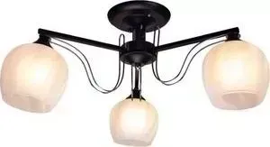 Люстра Imex потолочная MD.05680-3-S BK+CH 3*60Вт E27