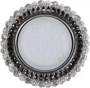 Светильник Imex IL.0028.1518 GX53+ 4W 4000K, встраиваемый ПОЛИКРИСТАЛЛ CH/CLEAR+BK