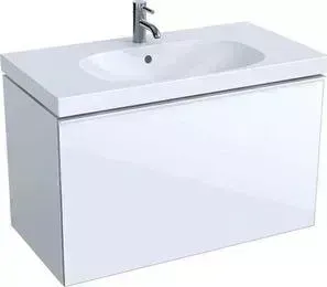 Тумба под раковину Geberit Acanto 89 белый глянец (500.612.01.2)