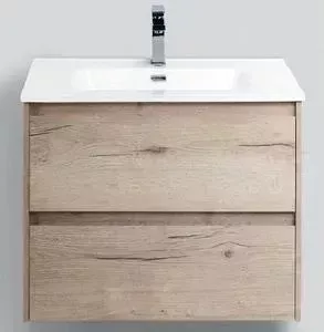 Тумба с раковиной BELBANGO с Kraft 60, Rovere Galifax Bianco (KRAFT-600-2C-SO-RGB, BB600ETL)