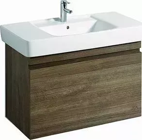 Тумба с раковиной Geberit с Renova Plan 100 натуральный дуб (870103000 + 122100000)