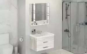 Мебель для ванной Comforty Никосия 80 дуб белый