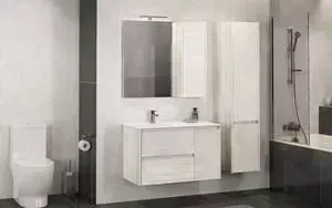 Мебель для ванной Comforty Бремен 90 дуб белый