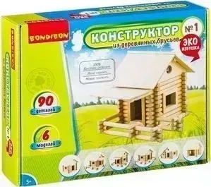 Конструктор BONDIBON из деревянных брусьев №1 (ВВ2601 )