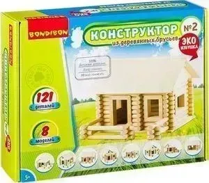 Конструктор BONDIBON из деревянных брусьев №2 (ВВ2602 )