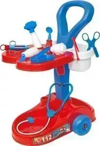 Игровой набор Mochtoys в тележке доктор