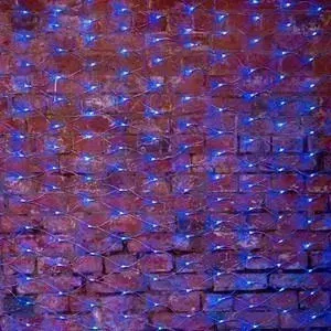 Гирлянда Neon-Night &quot;Сеть&quot; 2х1,5м, свечение с динамикой, прозрачный ПВХ, 288 LED, 230 В, цвет: Синий "Сеть" с