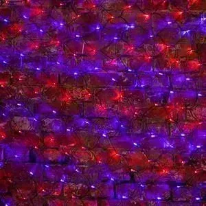 Гирлянда Neon-Night &quot;Сеть&quot; 2х1,5м, черный ПВХ, 288 Красные/Синие "Сеть"
