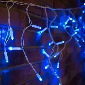 Гирлянда Neon-Night Айсикл (бахрома) светодиодный, 4,8 х 0,6 м, белый провод, 230 В, диоды синие, 152 LED