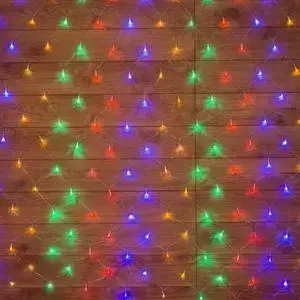 Гирлянда Neon-Night &quot;Сеть&quot; 1,8х1,5м, прозрачный ПВХ, 180 Мультиколор "Сеть"
