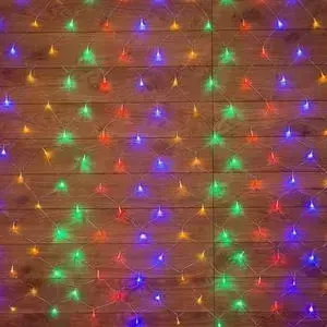 Гирлянда Neon-Night &quot;Сеть&quot; 1х1,5м, прозрачный ПВХ, 96 Мультиколор "Сеть" 96