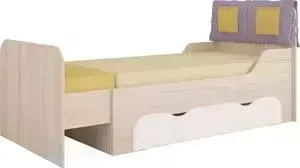 Кровать Комфорт S раздвижная Агнешка м4 туя/белая лиственница /lounge 17/lounge 26