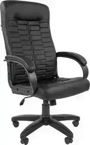 Кресло офисное Helmi HL-E80 Ornament экокожа черная мягкий подлокотник