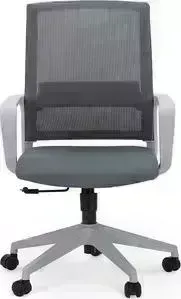 Кресло офисное NORDEN Практик grey LB/ серый пластик/серая сетка/серая ткань