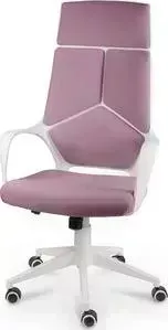 Кресло офисное NORDEN IQ white plastic violet белый пластик/фиолетовая ткань
