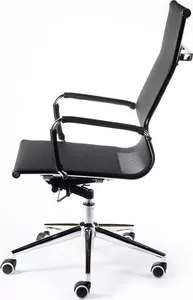 Фото №1 Кресло офисное NORDEN Хельмут black сталь + хром/черная сетка
