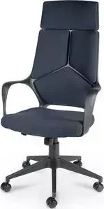 Кресло офисное NORDEN IQ black plastic gray-blue черный пластик/темно-серая ткань