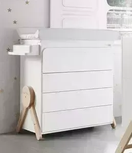 Комод Micuna Swing пеленальный B-1837 white/water wood dots beige