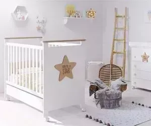 Кроватка детская Micuna Baby Star 120*60 white/waterwood