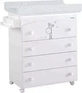 Комод Micuna Sabana пеленальный B-970 white матрасик stars grey